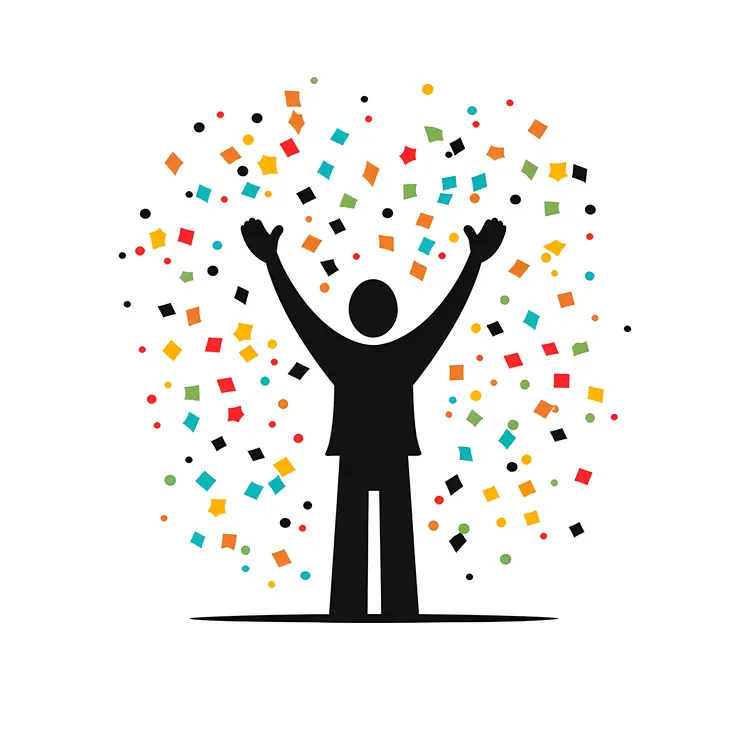 Celebration with Confetti