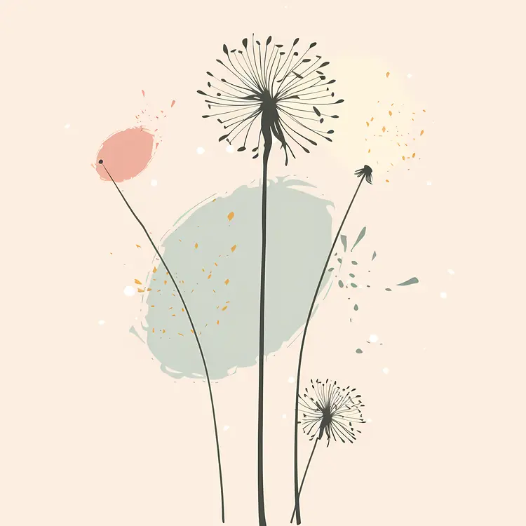 Delicate Dandelion Illustration
