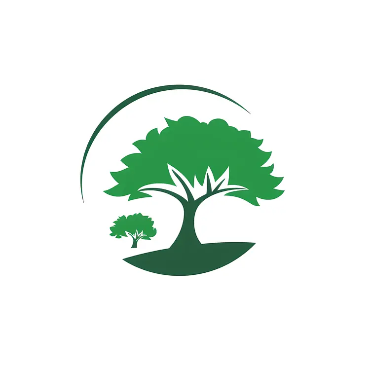Green Tree with Hill Logo