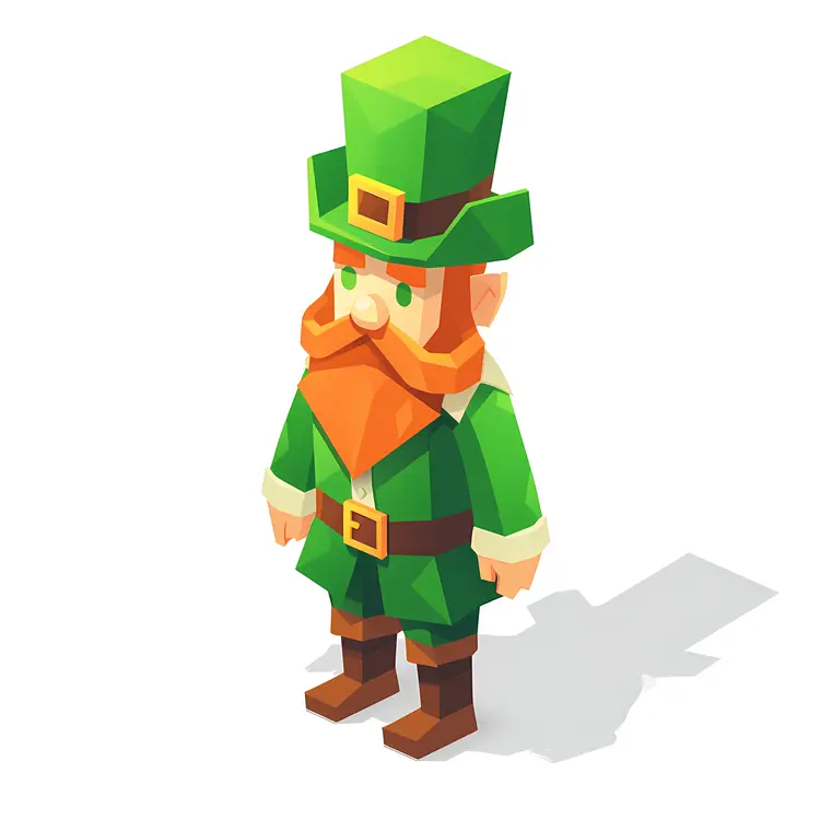 Green Leprechaun Character