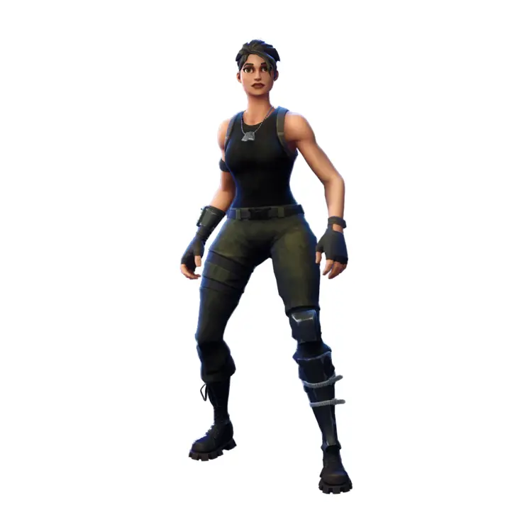 Character in Black Outfit