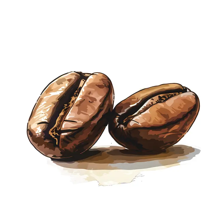 Brown Roasted Coffee Beans