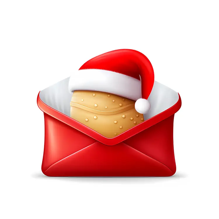 Red Envelope with Santa Hat