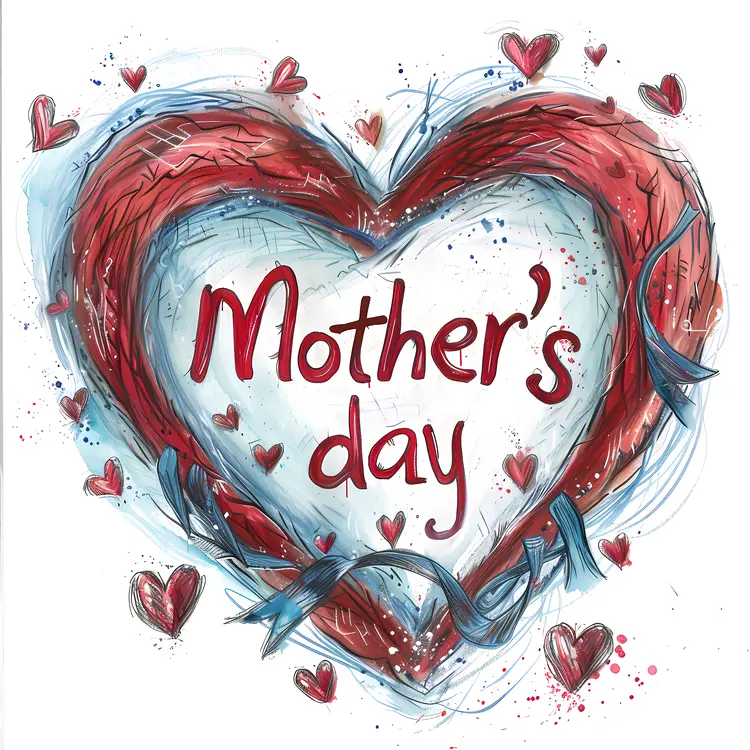 Heart Illustration for Mother's Day