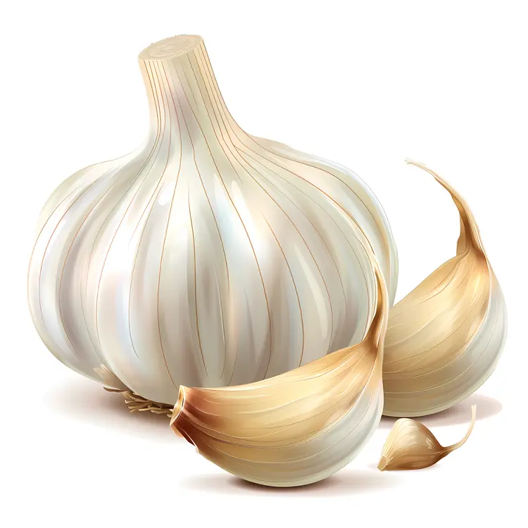 Garlic Bulb with Peeled Cloves