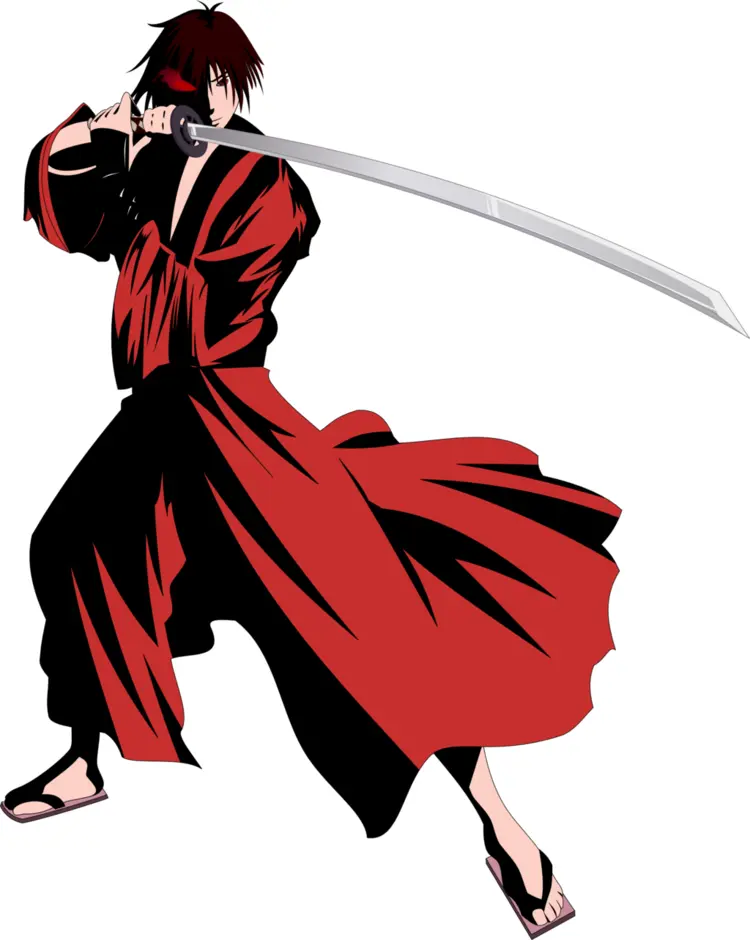 Anime Samurai with Sword
