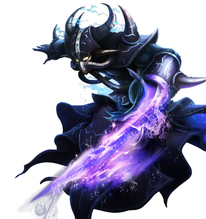 Dark Warrior with Magic Sword