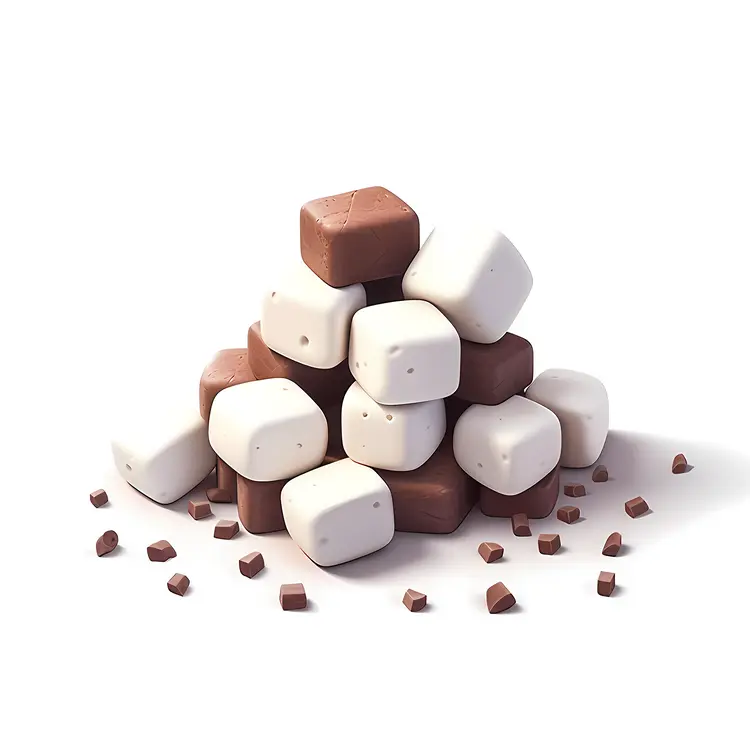 Chocolate and Vanilla Candy Cubes