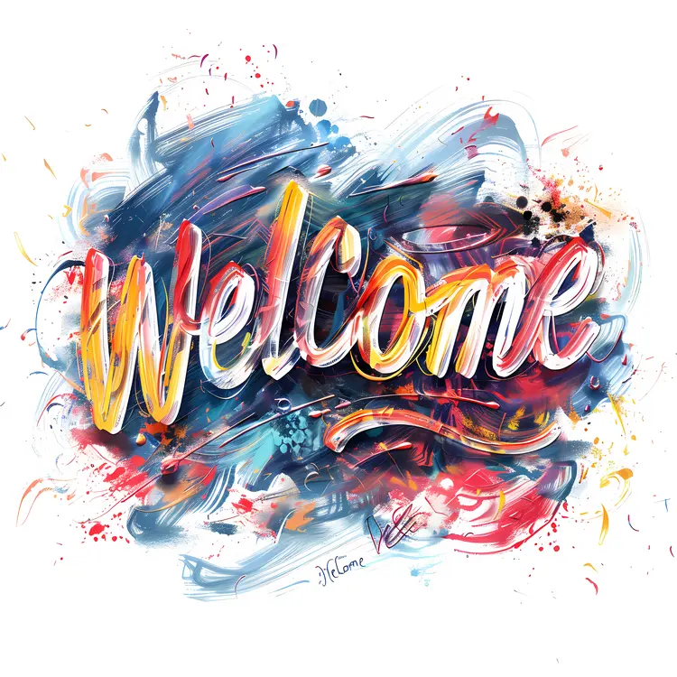 Artistic Welcome Sign