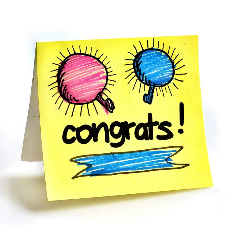 Hand-drawn Congrats Card