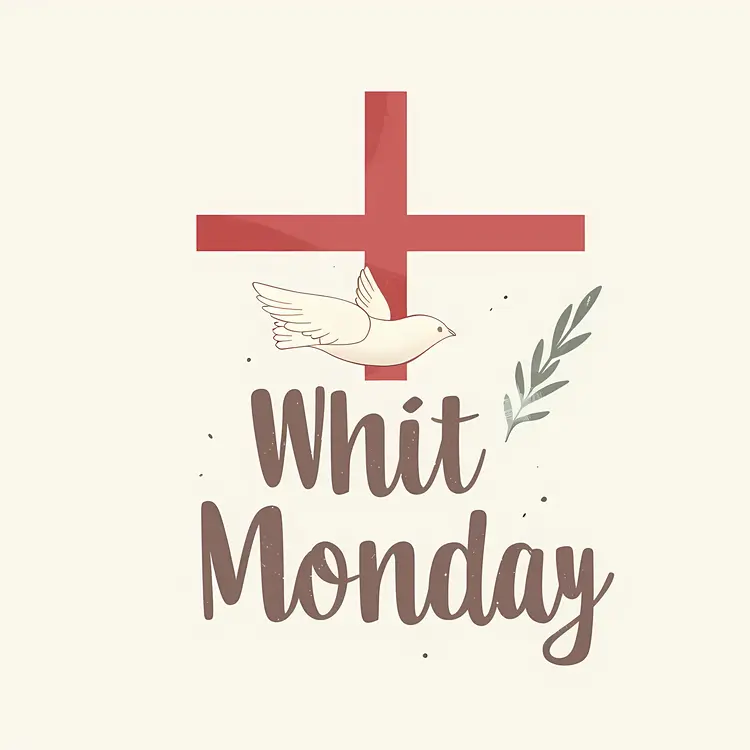 Whit Monday Celebration with Cross and Dove