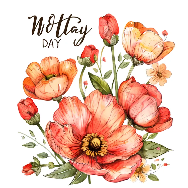 Mother's Day Floral Illustration