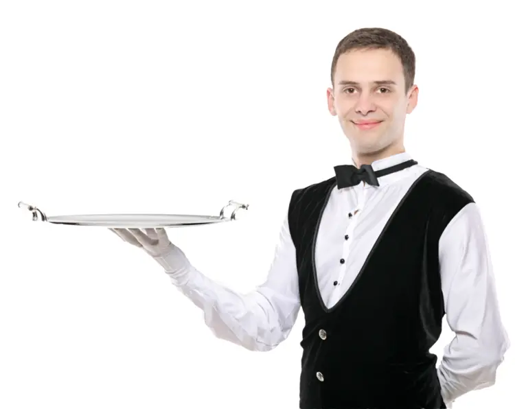 Waiter with Tray