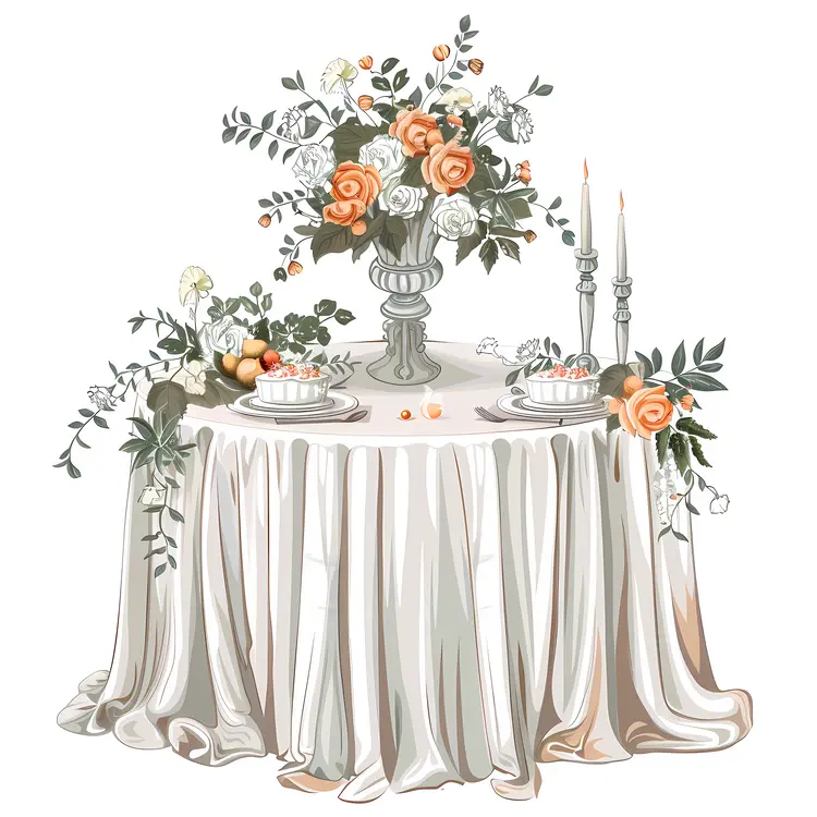 Luxurious Floral Table Setting