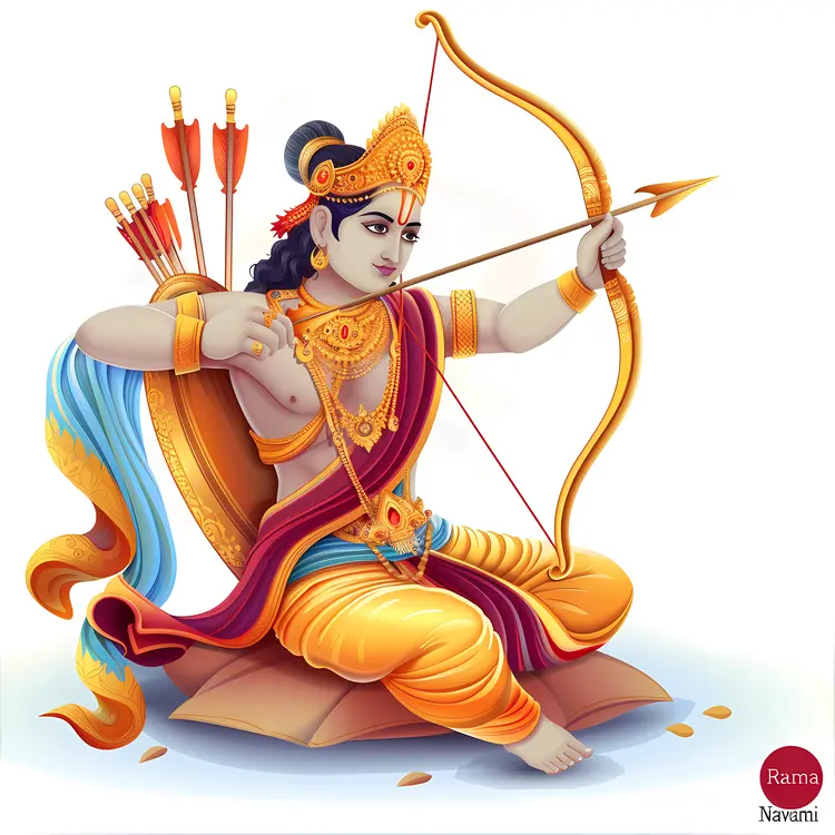 Seated Archer with Bow and Arrow