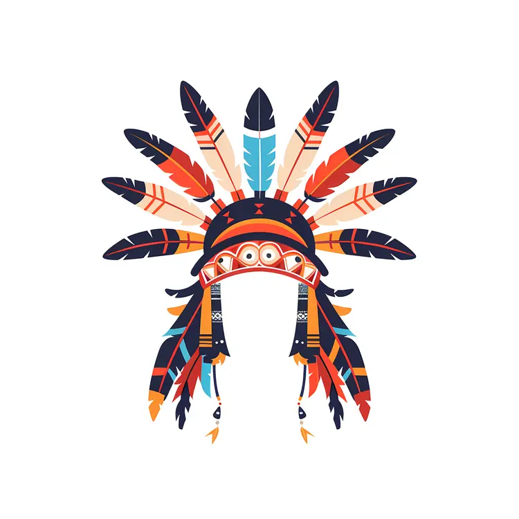 Colorful Feather Headdress