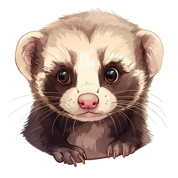 Charming Ferret Artwork