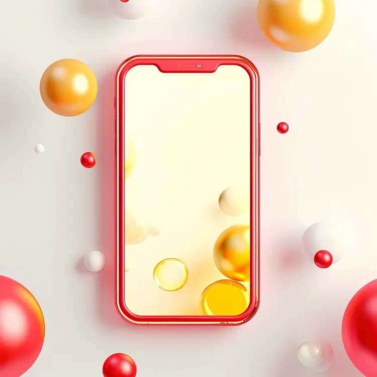 Colorful Balls on Smartphone
