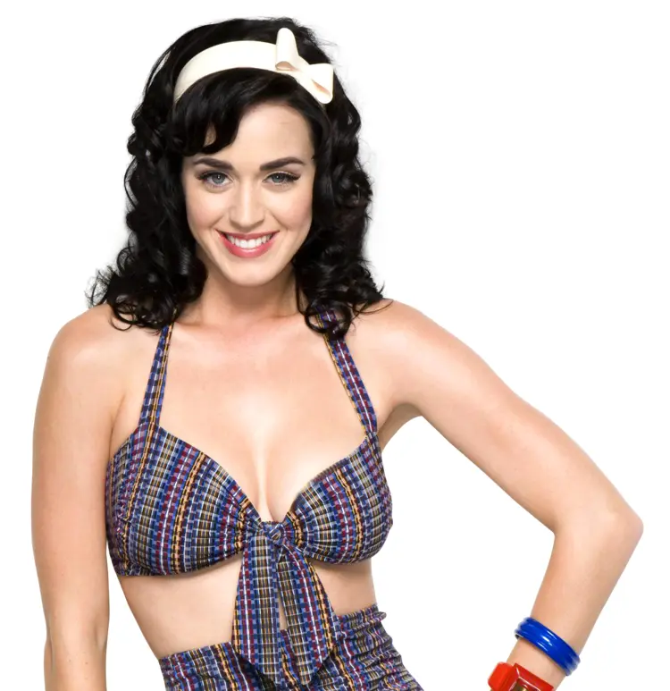 Woman in Checkered Outfit with Headband