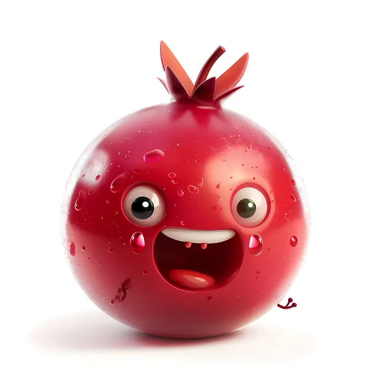 Smiling Red Pomegranate