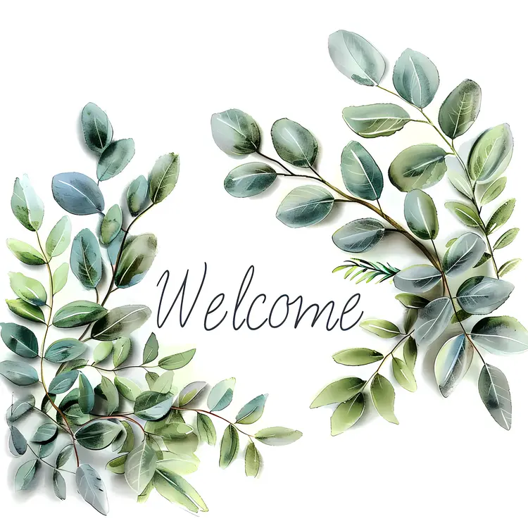 Nature-Inspired Welcome Sign