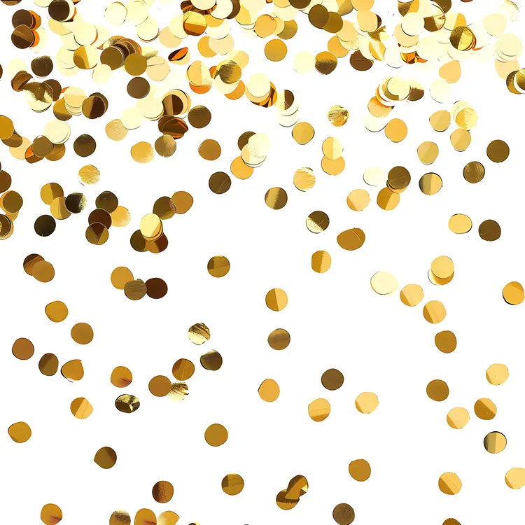 Gold Confetti for Celebrations