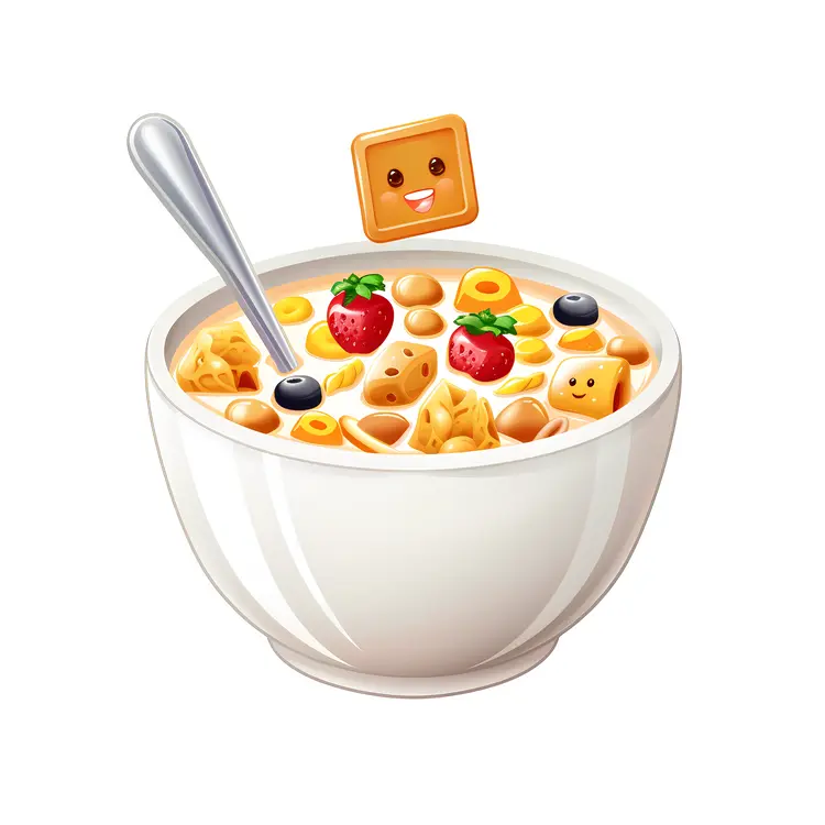 Cute Cartoon Cereal Bowl