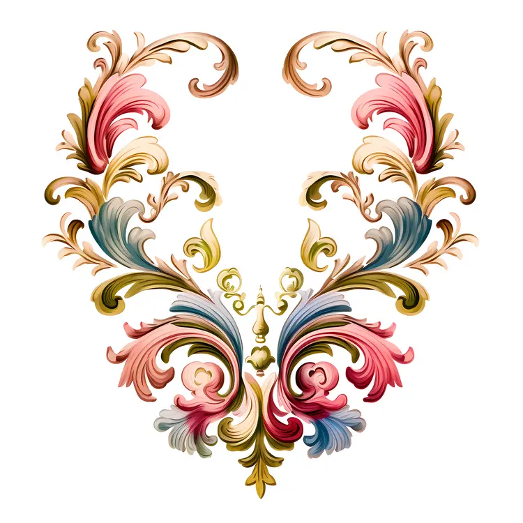 Ornate Floral Heart Design