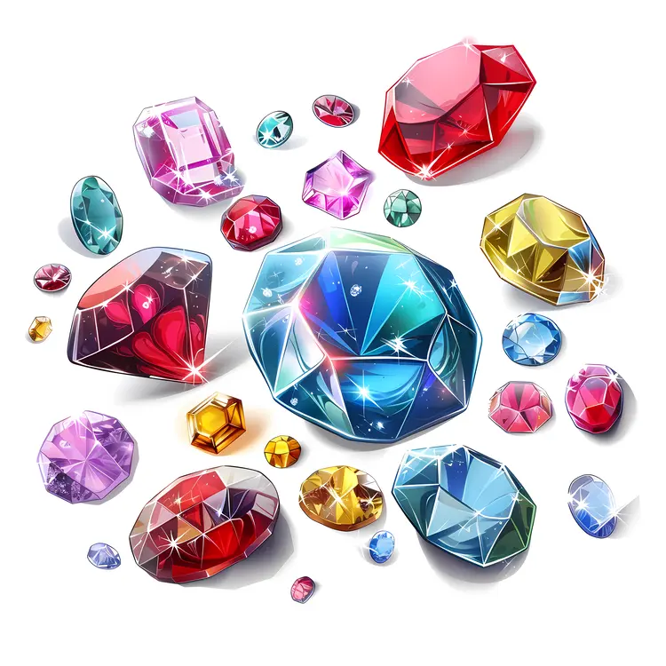 Assorted Colorful Gemstones
