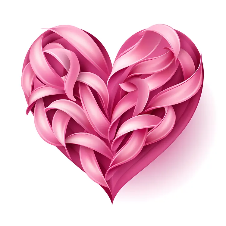 Beautiful Pink Heart Design for Valentine's Day