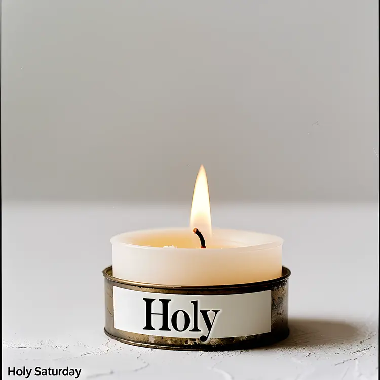 Holy Saturday Candle