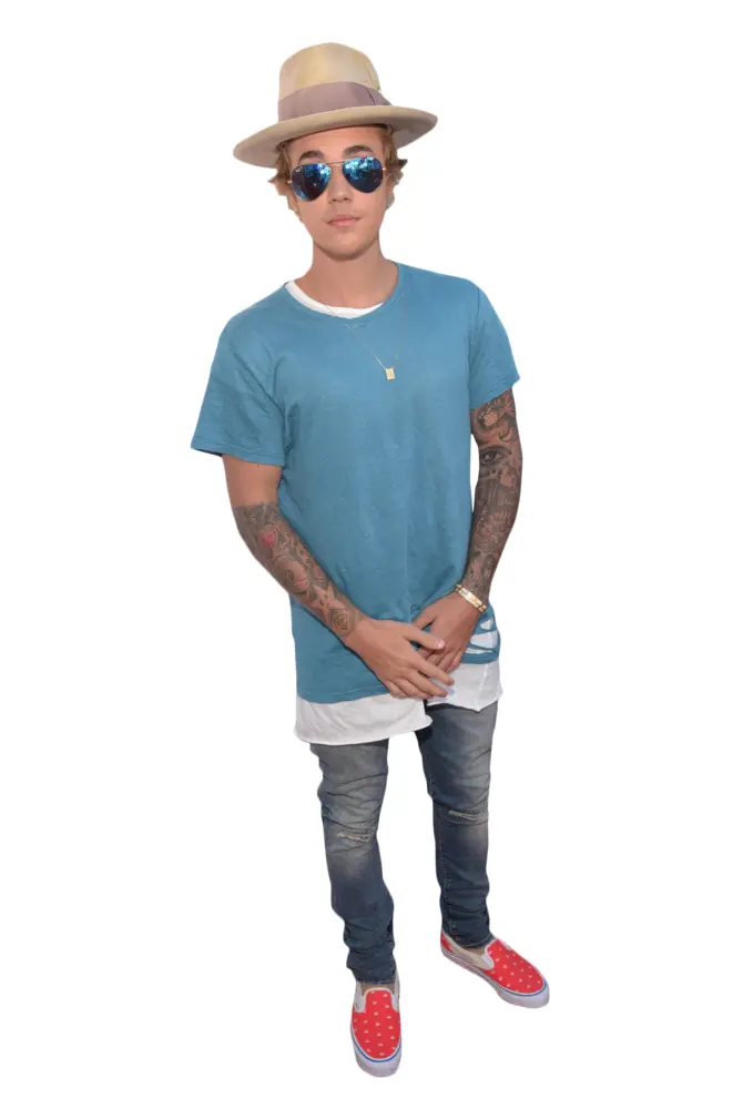 Trendy Man in Blue Shirt and Hat