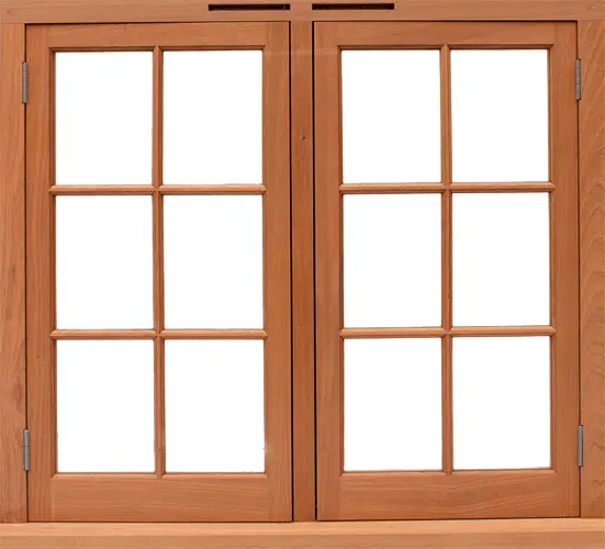 Closed Window with Transparent Background