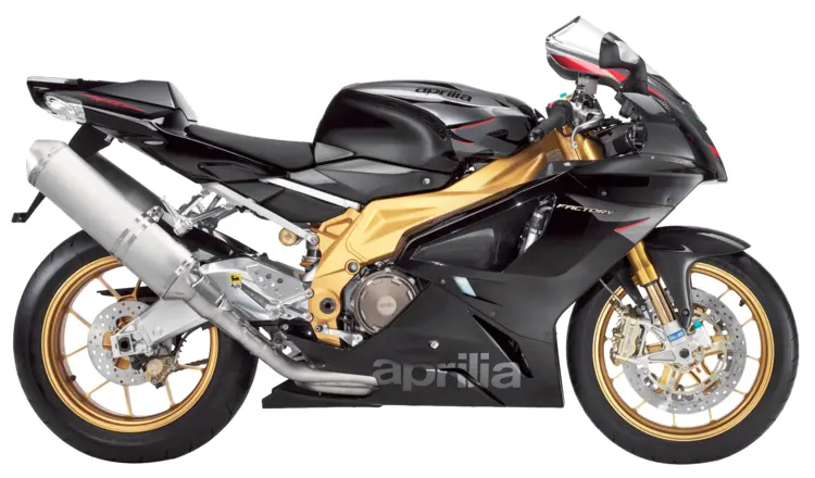 Sporty Black and Gold Motorcycle