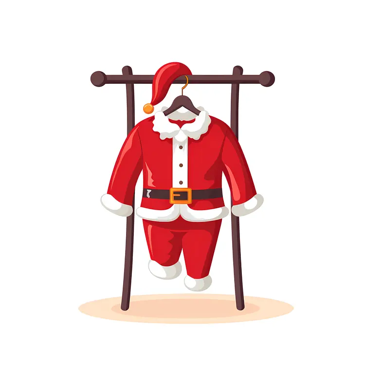 Complete Santa Suit with Hat and Belt