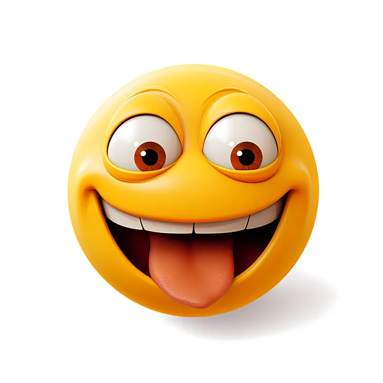 Laughing Emoji with Tongue Out