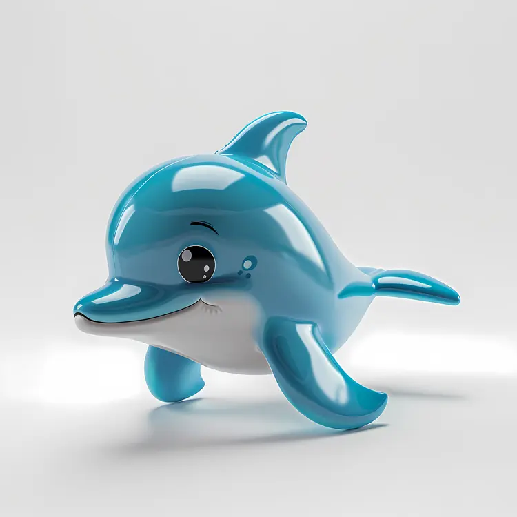 Cute Blue Dolphin Toy