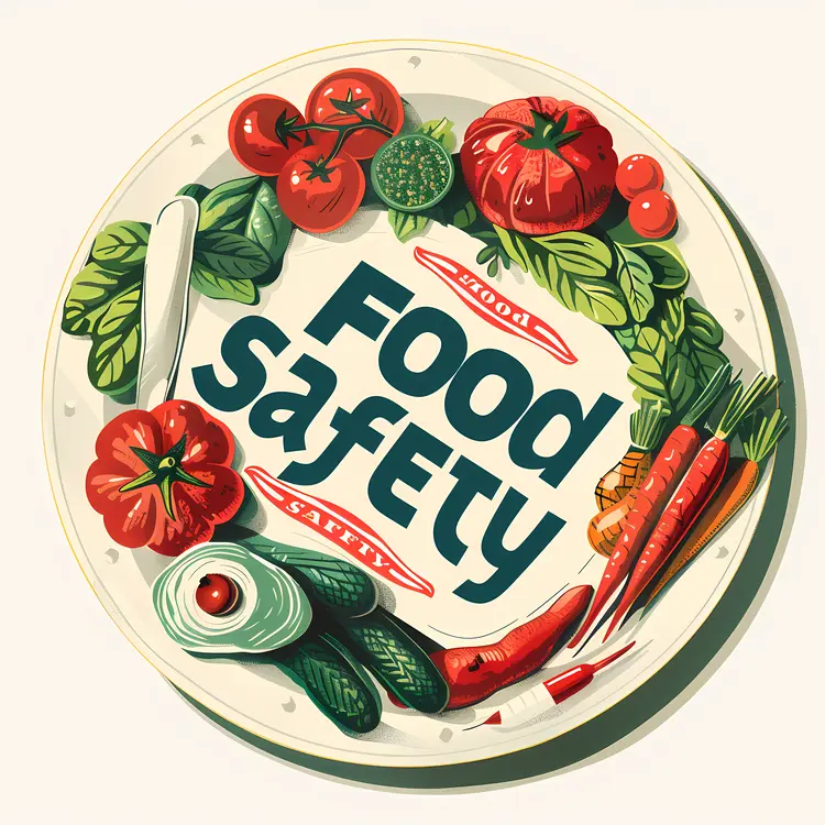 Illustrated Food Safety Sign