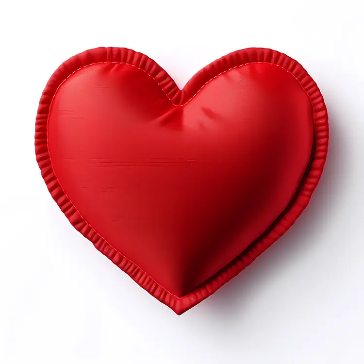 Red Heart Pillow for Comfort and Love
