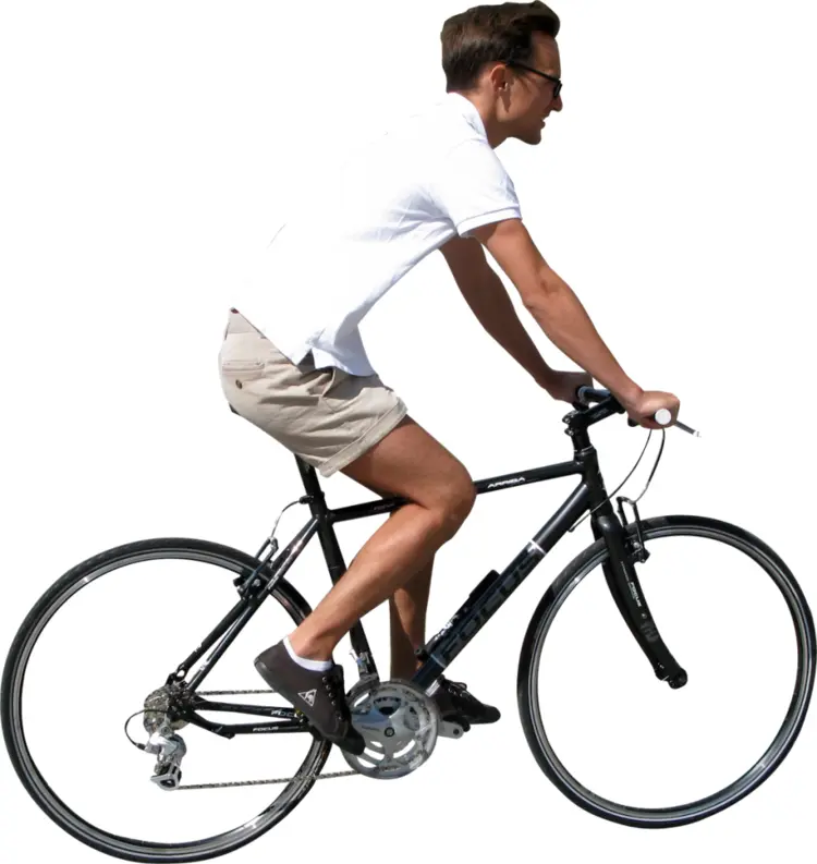 Man Riding a Bicycle