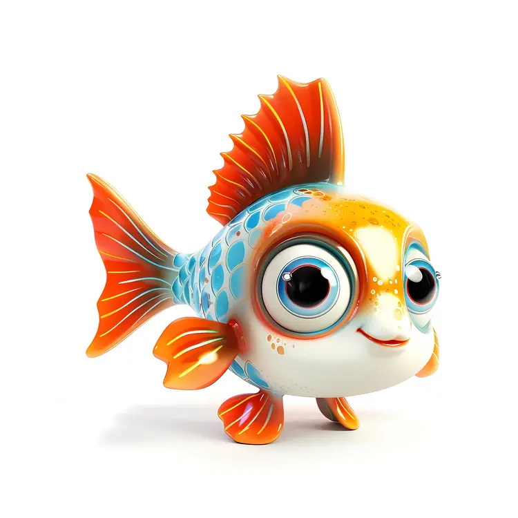 Colorful Cartoon Fish