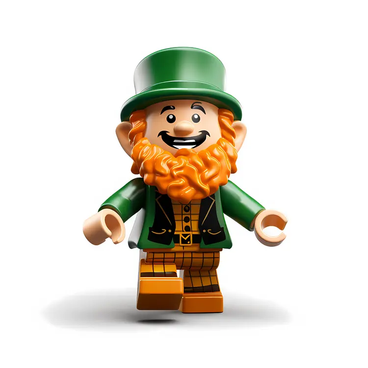 Leprechaun LEGO Figure for St. Patrick's Day