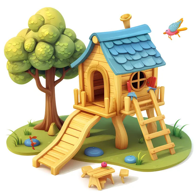 Small cute doodle house