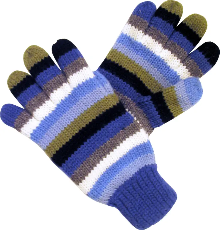 Colorful Striped Knit Gloves for Winter