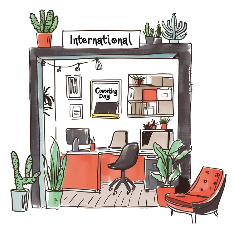 International Coworking Day in a Cozy Workspace
