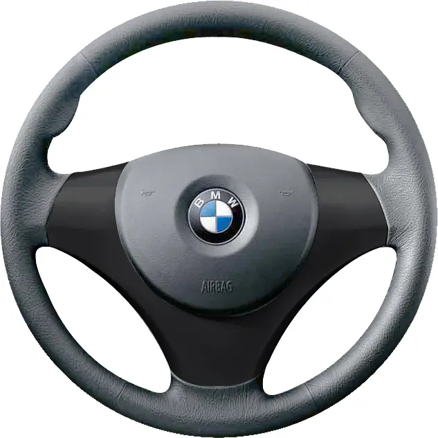 Black and Gray Steering Wheel