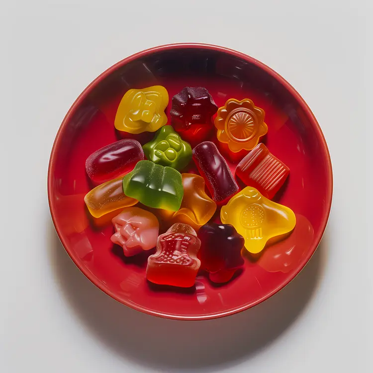 Colorful Bowl of Gummies