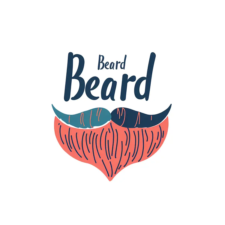 Beard Illustration with Text