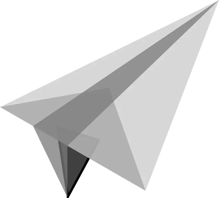 Gray Paper Airplane