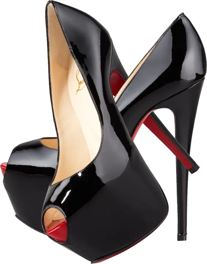 Pair of Elegant Black High Heel Shoes